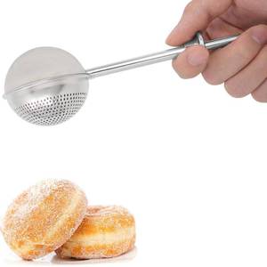 lot 14419 image: HULISEN Flour Duster for Baking, One-Handed Operation, 304 Stainless Steel Powdered Sugar Shaker Duster, Pick Up and Dust Flour Sifter, Gift Package