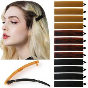 lot 14440 image: AURORA PIN 12pcs Hair Barrettes Set for Women and Girls, Hair Clips for Thick Thin Fine Hair, Non-metal Hair Accessories, Non-Slip Grip Handmade Snap Hairpin, BPA Free