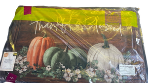 lot 15284 image: Perfect Harvest Fall Pumpkin Doormat 4pk Variety