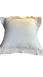 lot 15324 image: Magaschoni White Decorative Pillow with Gold Stitching