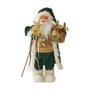 lot 1453 image: Santa Claus decoration for Christmas with green cloak