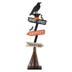 lot 3824 image: Halloween Directional Sign Post