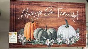 lot 3831 image: 4 pack of assorted fall- themed door mats