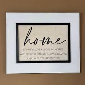 lot 3832 image: Home Quote Wall Art