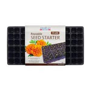 lot 3840 image: American Seed 72-Cell Reusable Seed Starter Tray