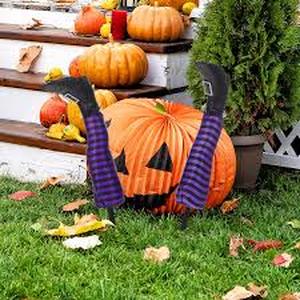 lot 4014 image: Halloween Witch Props - Set of 2