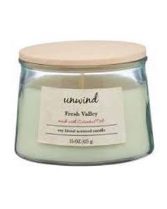 lot 4024 image: Unwind Fresh Valley Soy Blend Candle 15oz