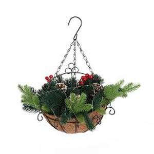 lot 5664 image: Nicole Miller Hanging Evergreen Basket