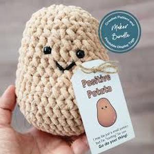 lot 6271 image: Mini Potato Plush with Message Tag