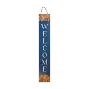lot 7492 image: Decorative Welcome Sign with Floral Design