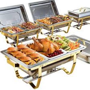lot 15297 image: Chafing Dishes for Buffet 4 Pack 7pan, 9QT