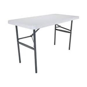 lot 15302 image: White Modern Folding Table KHD-FT03