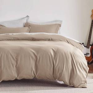 lot 1024 image: Bedsure Duvet Cover King Size - Soft Double Brushed Bedding Set for Kids & Adults, Zipper Closure, 3 Pieces, Includes 1 Duvet Cover (104x90) & 2 Pillow Shams, NO Comforter, Hazel