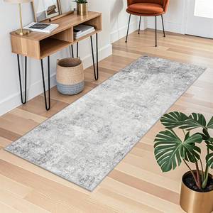 lot 1025 image: Abstract 2x6 Runner Rug for Home Living Room Entryway Hallway Rugs Indoor Non Slip with Rubber Backing Extra-Soft Home Decor Mats for Bedroom Kitchen Distressed Ultra Thin Low Pile Carpets 2x6 Grey