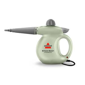 lot 1466 image: BISSELL� Steam Shot�� OmniReach handheld portable steam cleaner for tile, grout, windows, bathrooms, kitchens, fabric steaming tool