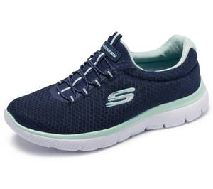 lot 1468 image: Skechers womens Summits Sneaker, NavyAqua, 7 US