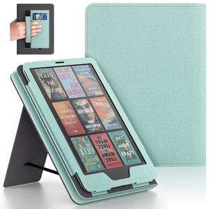 lot 2123 image: Lainergie Case with Hand Strap and Stand,Incompatible with Old Version, Durable Synthetic Leather Cover with Auto Sleep Wake,Tequila Green