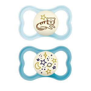 lot 2143 image: MAM 2pk Supreme Pacifier 16 Months - Boy