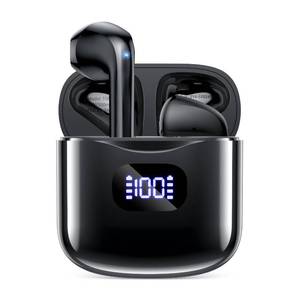 lot 2150 image: KTGEE Wireless Earbuds Bluetooth 5.3 Headphones, 40Hrs Playback Stereo Ear Buds with LED Display Charging Case IPX7 Waterproof in-Ear Earphones with Mic for Phone Tablet Laptop Sports, Glossy Black