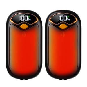 lot 2182 image: Hand Warmers Rechargeable - Electric Hand Warmer Rechargeable 2 Pack, LED Digital Display, 4 Heat Levels Reusable, USB, Magnetic Portable Handwarmers for GolfCampingHunting, Gift for Women, Men