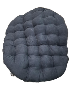 lot 3862 image: Round Black Papasan Cushion