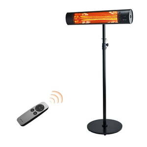 lot 3863 image: EAST OAK Patio Heater  Wall Mounted & Standing 1500W Outdoor Indoor Infrared Electric Heater with IP65 Waterproof & Dustproof  Tip-over & Overheating Protection  3 Heat Settings & 24H Timing