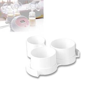 lot 4047 image: Bottle & Hose Holder for Breast Pump,Older Model (Round Hole),Fits All S1 S2 Versions,Organize and Simplify Your Pumping Journey, Functional Design for Easy Use (White)