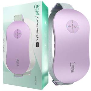 lot 4058 image: Slimpal Heating Pad for Period Cramps, Portable Cordless Electric Heating Pad for Menstrual Pain Relief Heat Belt, Rechargeable Wearable Heat Pad, Purple