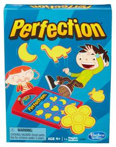 lot 4061 image: Hasbro Gaming Perfection Game for Kids  Popping Shapes and Pieces  Preschool Board Games for Clasroom  Back to School Gifts  Ages 4 (Amazon Exclusive)