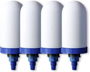 lot 4064 image: AquaEasy 4 Inch Ceramic Water Filter Candles (Pack of 4) Replacement Filter for Gravity water filtration system  Household Water Bucket Filtration System  Suits all major brands 