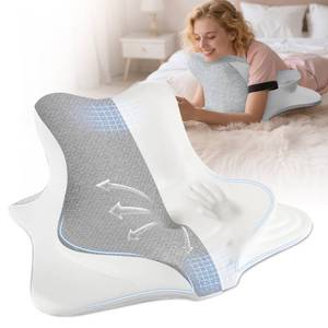 lot 4074 image: Ciavca Reading Pillow for Bed Adult Rest, Ergonomic Memory Foam Bed Reading Pillow Back Support, Headboard Wedge Pillows for Sitting Up, Chin & Prone Pillows for Watching TVCouchSleepingFloor