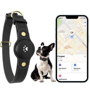 lot 4076 image: GPS Tracker for Dogs �� Smart Dog Collar & Pet Tracker with Real-Time Location, No Monthly Fee, Unlimited Range (iOS Only) �� Fits Small to Large Dogs(Locator Included) (Black)