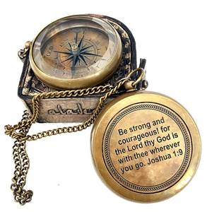 lot 4077 image: God My Lord Guide Me Compass - Inspirational Gift Engraved Greeting 2025 Graduation Day Gift, Birthday, Christmas, Baptism, Confirmation Gifts for Men Women Boys & Girls (#1 God Guide)