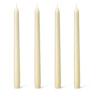 lot 4082 image: Everymoment Ivory Taper Candles - 4 Pack 10 Inch Candlesticks - Dripless & Smokeless Tapered Candle 8 Hours Unscented Cream Candle Sticks - Perfect for Wedding Holiday Dinner Party Home Decor