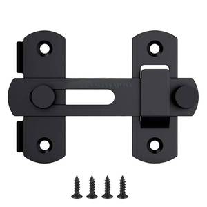 lot 4089 image: Premium Barn Door Lock- Heavy Duty 180 Degree Flip Sliding Latch Lock with Flip Door Latch & Safety Door Lock, Easy Installation, Perfect for Barn Doors, Pet Doors, Bathrooms, Sliding Doors & Cabinets