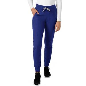 lot 4109 image: Carhartt Scrubs for Women, Force Essentials, Joggers Pants with Drawstring and 7 Pockets Galaxy Blue M petite