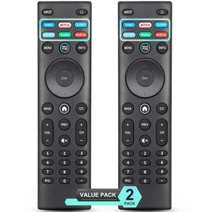 lot 4115 image: for VIZIO Smart TV Remote Replacement, Universal for VIZIO Remote Control XRT140��Pack of 2��