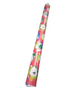 lot 5761 image: American greetings. Christmas Polar Bear Gift Wrapping Paper Roll with 30 in length approximately 40 yards double-sided