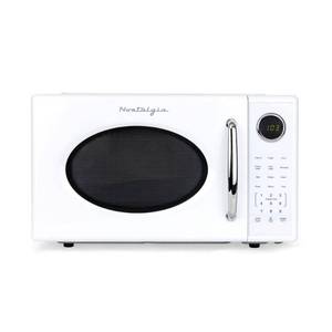 lot 5763 image: Retro Microwave-1.1 cu. ft. and 1000 Watt Countertop Microwave-White microwave overheats then shuts off