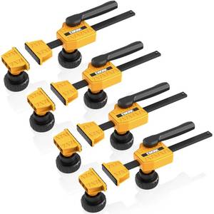 lot 5775 image: EWORK Bench Dog Clamp 34 (19mm) Up to 155 Lbs Clamping Force, Quick Clamping and Release Design for Workbench & DIY (4 Pack)