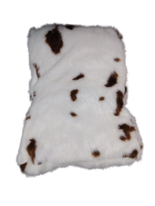 lot 5777 image: Spotted Faux Fur Fabric Pillow 17x12 in