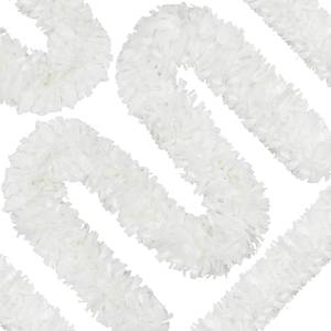 lot 6318 image: 66 Ft Christmas Tinsel Garland Thick Tinsel Garland Xmas Tree Decorations Metallic Tinsel Twist Garland for Christmas, Birthday, Party Decor Indoor Outdoor Party Supplies (White)