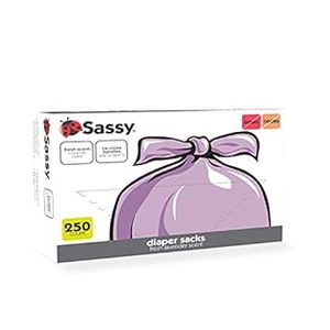 lot 6361 image: Sassy 250ct Diaper Sacks- Lavender (B08XNVW9TW)