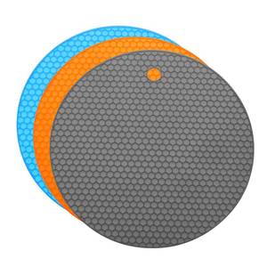 lot 6362 image: uxcell 3pcs Silicone Jar Opener Pads, 17.5cm7 Texture Can Opener Multipurpose Round Bottle Lid Opener Non-Slip Coasters for Weak Hands Seniors Children, Orange, Blue, Gray