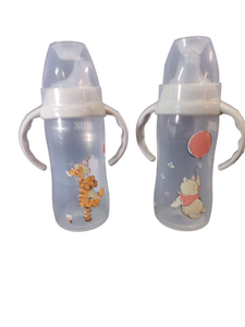 lot 6390 image: Disney Winnie the Pooh Baby Bottles with Handles size 300 ml