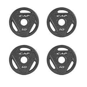 lot 7548 image: CAP Barbell 2-Inch Olympic Grip Weight Plate, 10 lb, Set of 4,Black (B09NLDXYHP)