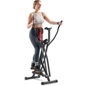 Sunny Health & Fitness Air Walk Cross Trainer Elliptical Glider with Bluetooth