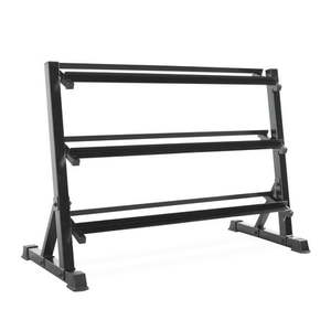 lot 7552 image: CAP Barbell 3-Tiered Dumbbell Storage Weight Rack  51-inch