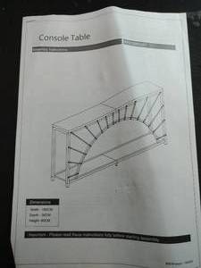 lot 7556 image: Console Table for Front Entryway