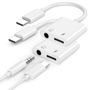 lot 8042 image: Apple MFi Certified iPhone 17 16 15 Headphones Adapter, 2 Pack USB Type C to 3.5mm Aux Audio Headphone and Charger Dongle Adapter for iPhone 17 16 15 Pro Max, Galaxy S25 S24 S23, Pixel 9 8 7